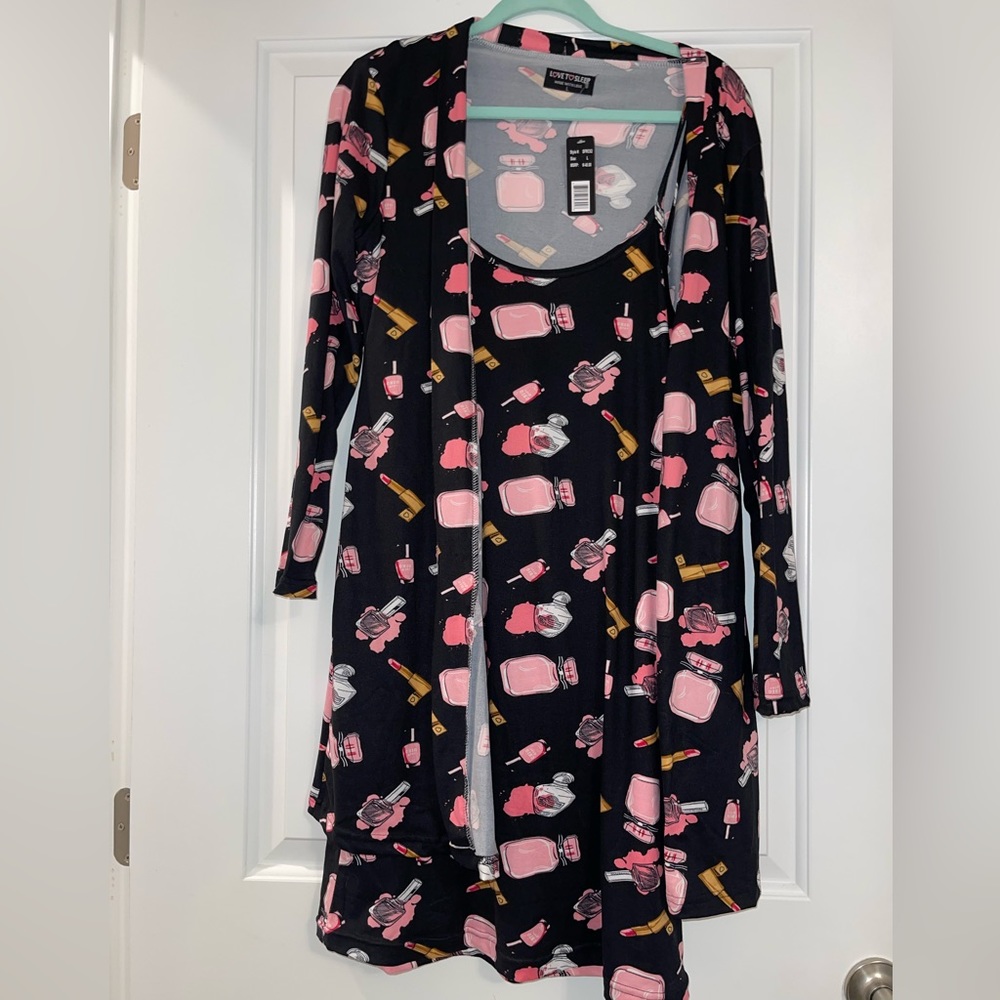 2 PC DRESS&CARDIGAN PJ SET